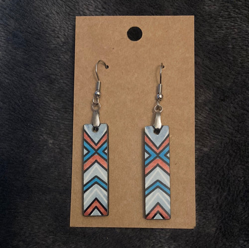 Western 2(BE58) -  Bar Shape Earrings - 1.5