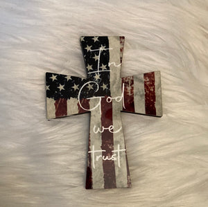 In God We Trust - Cross Magnet