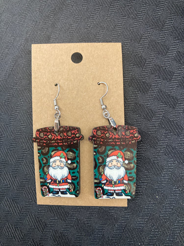 Santa (CM07) - Coffee Cup Earrings 1.5