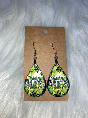 Raising Ballers Softball (TD54) Tear Drop Earrings