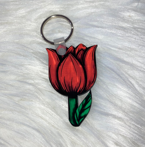 Red (T14) - Tulip Keychain