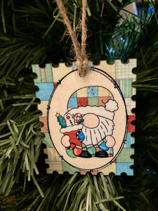 Gnome Stocking Lights (STS02) - Stamp Shape Ornament