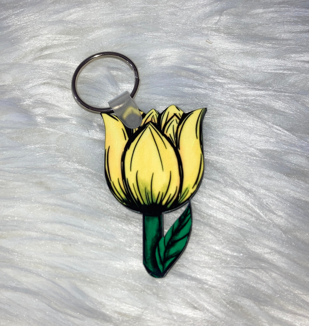 Yellow 3(T19) - Tulip Keychain