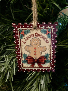 A Joyous Christmas (STS03) - Stamp Shape Ornament