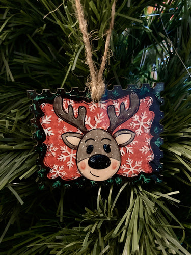 Reindeer (STS09) - Stamp Shape Ornament