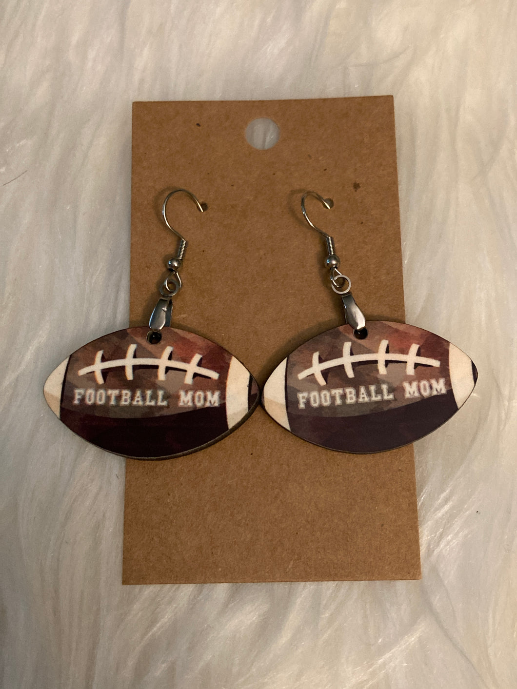 Football Mom (FB03) - Football Earrings