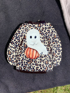 Ghost Pumpkin Print - Sweater Magnet