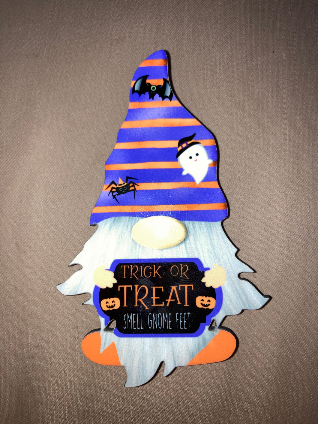 Trick or Treat Smell Gnome Feet - Gnome Magnet