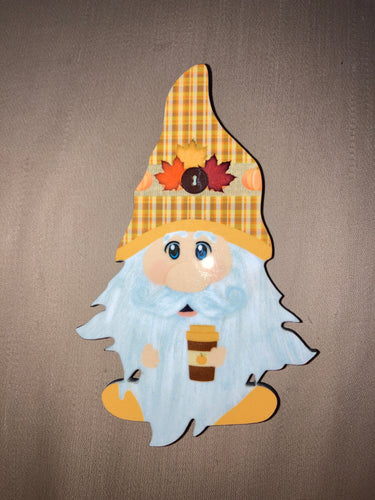 Fall with Coffee - Gnome Magnet