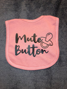 Mute Button Bib