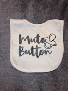 Mute Button Bib