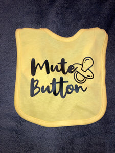 Mute Button Bib