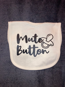 Mute Button Bib