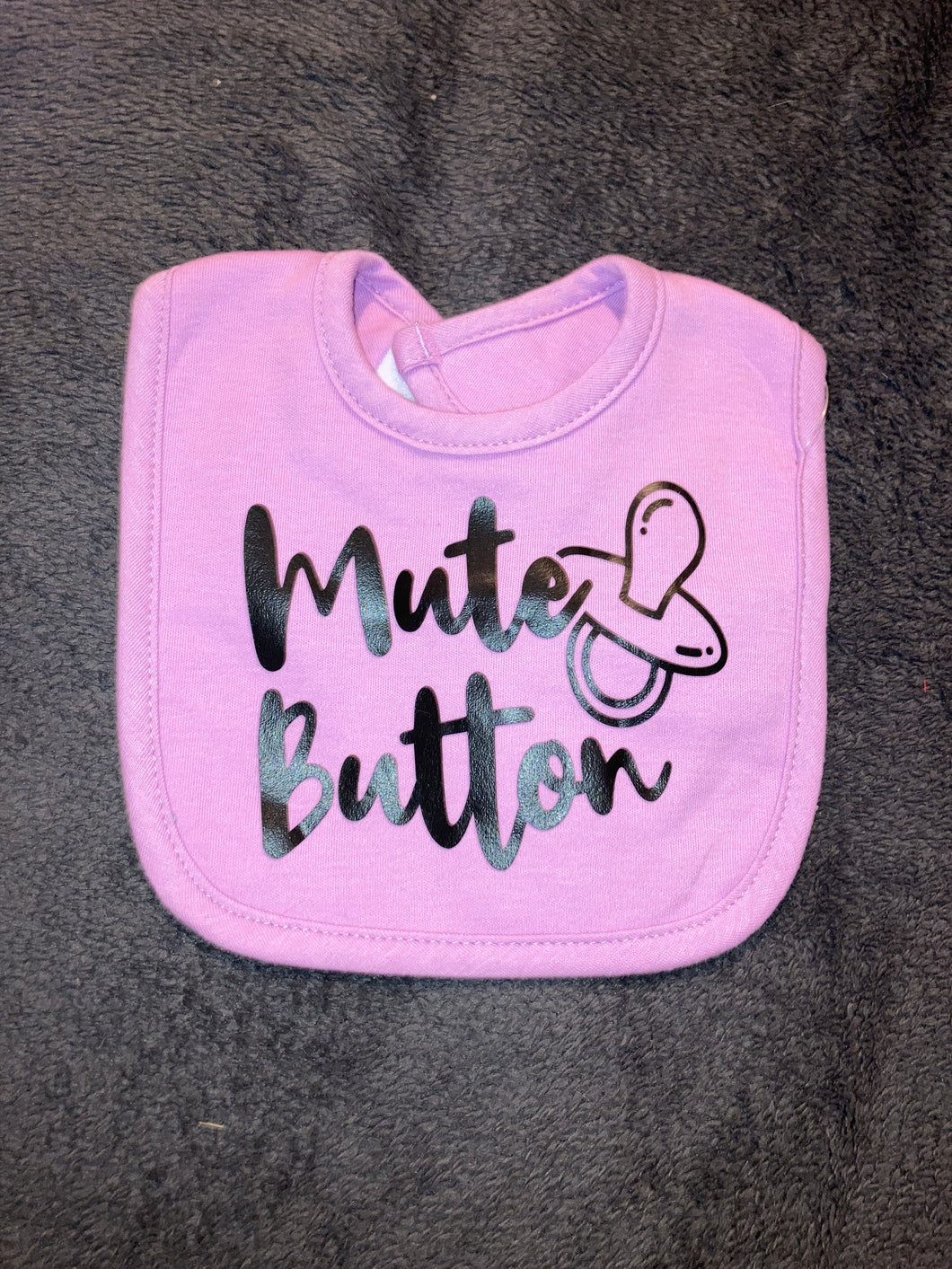 Mute Button Bib