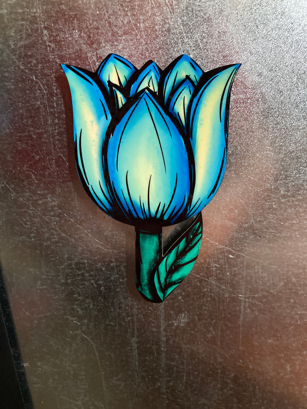 Blue Green (T09) - Tulip Magnet