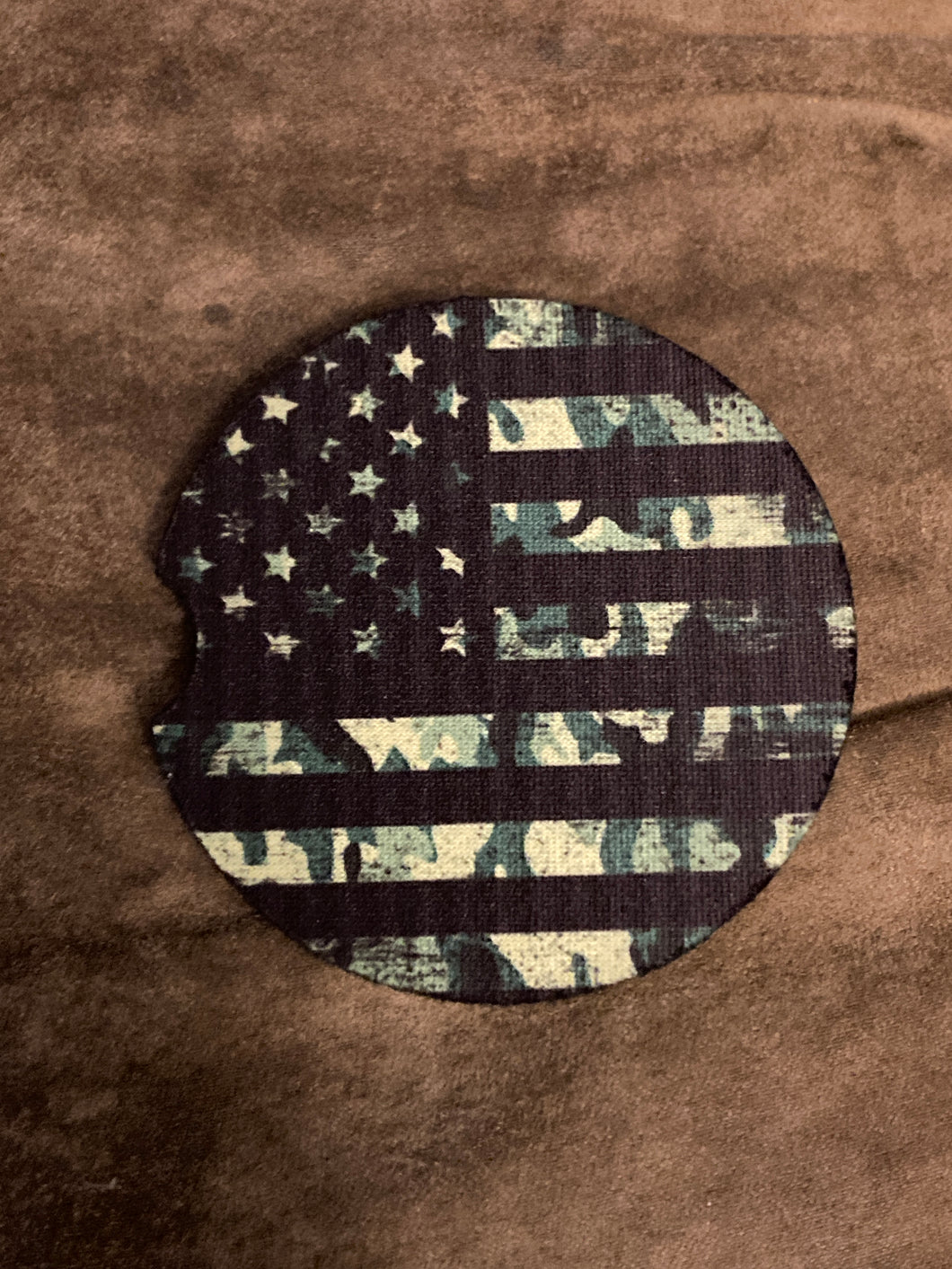 Car Coaster - Camo Flag - CC75