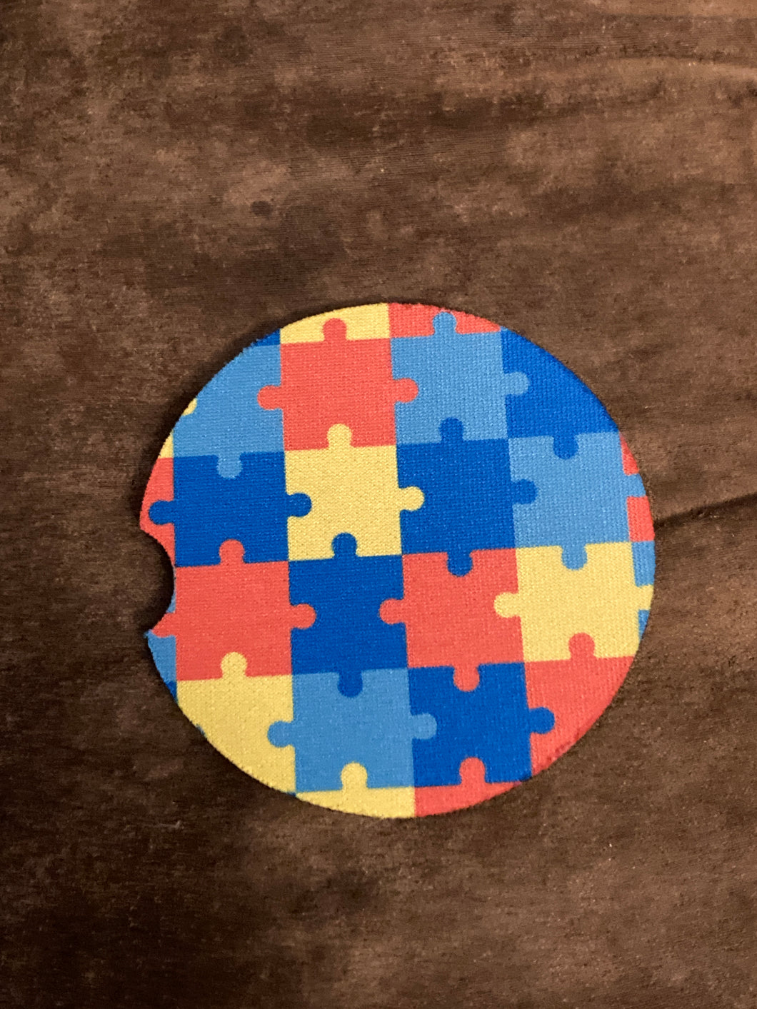 Car Coaster - Autism Puzzle Pieces- CC71