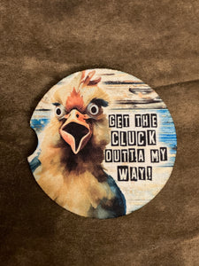 Car Coaster - Get the Cluck Outta My Way - CC62