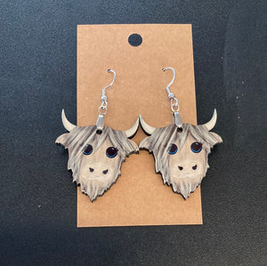 Highland Cow (HC04) Earrings