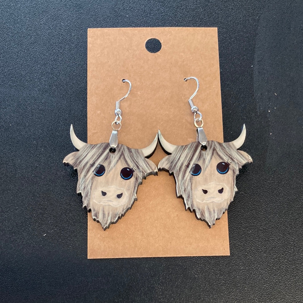 Highland Cow (HC04) Earrings