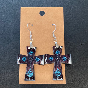 Western Cross (CR12) Earrings