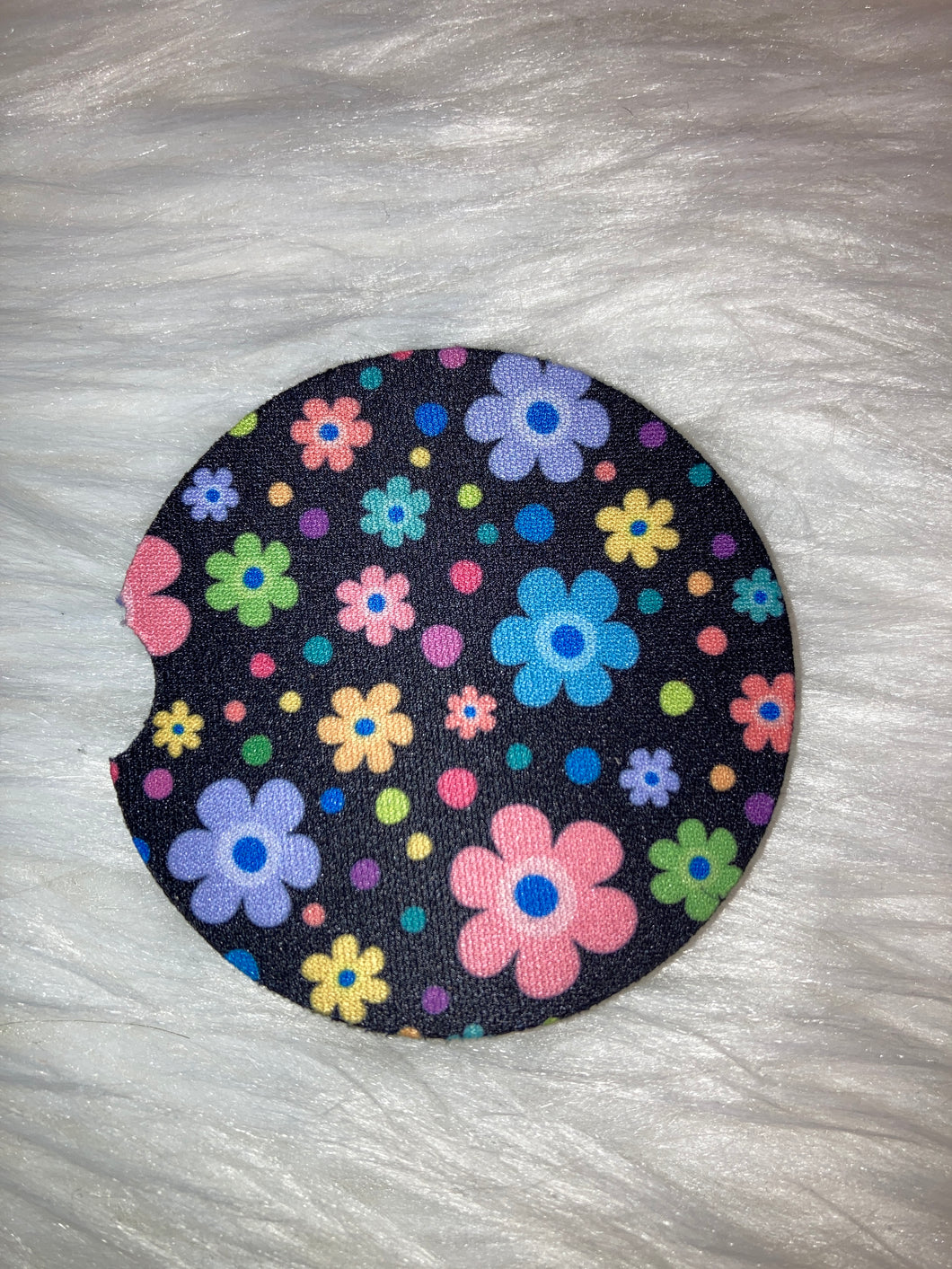 Car Coaster - Multi Flowers - R125