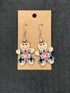 Gingerbread Girl Cooking (GG01) - Gingerbread Girl Earrings