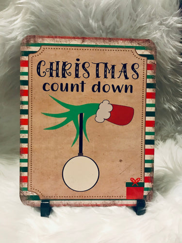 Dry Erase Christmas Countdown Board