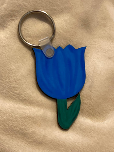 Blue (T07) - Tulip Keychain