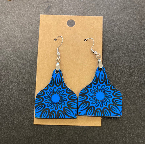 Blue Design - Cattle Tag Earrings 1.5