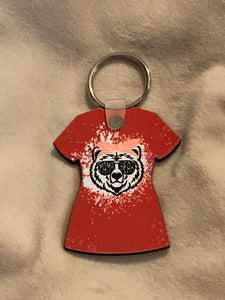 Mama Bear Pink (SS02) - Shirt Shape Keychain