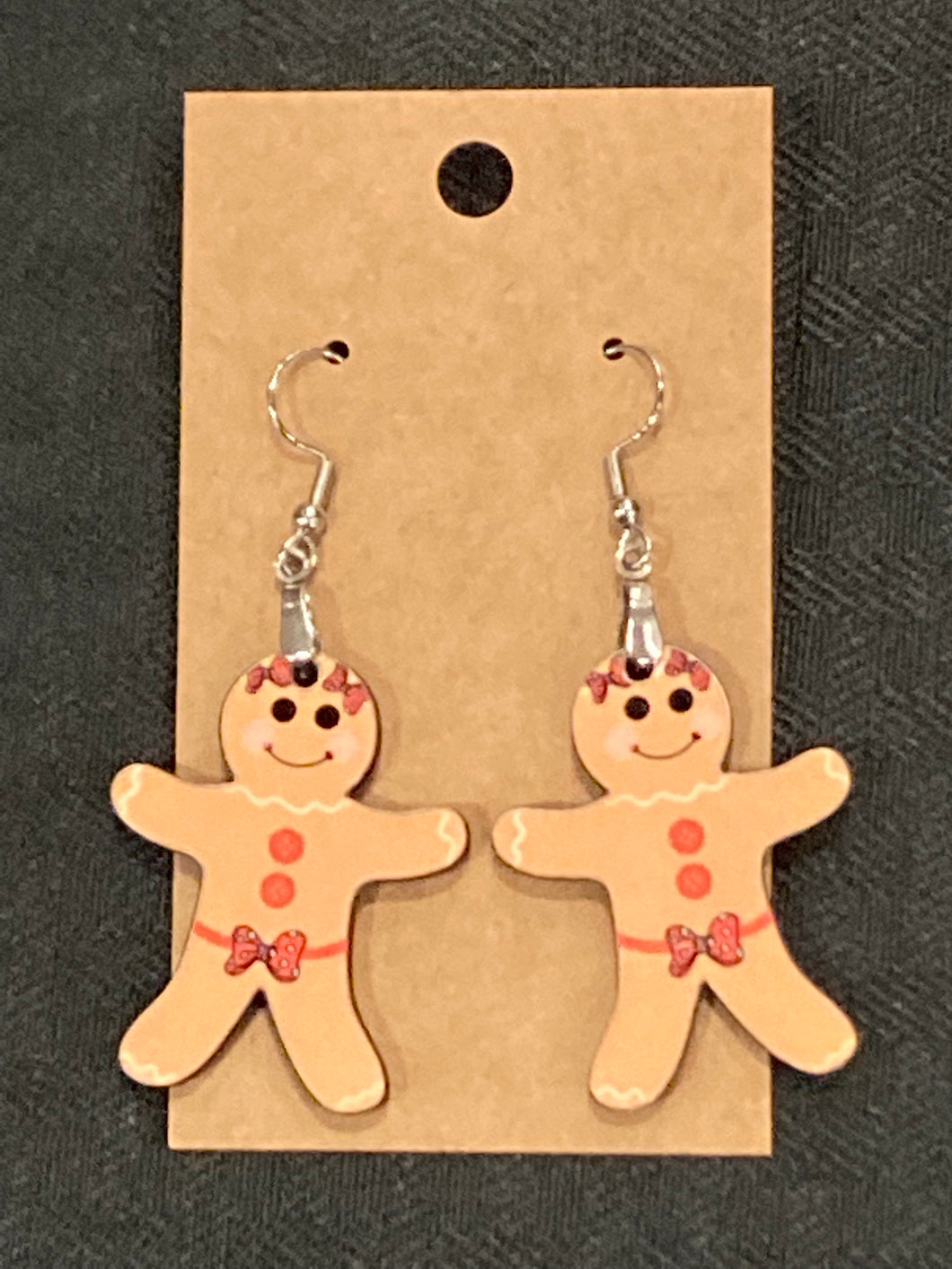 Gingerbread Girl Pink (GB04) - Gingerbread Earrings