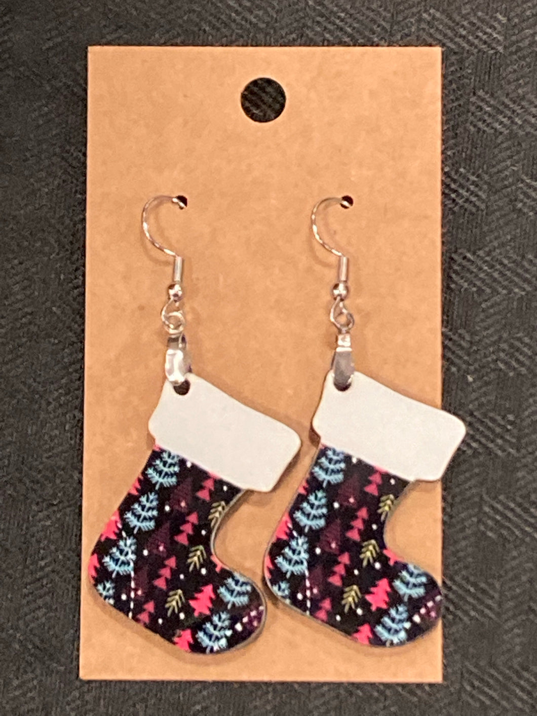 Multi Trees (ST03) - Stocking Earrings