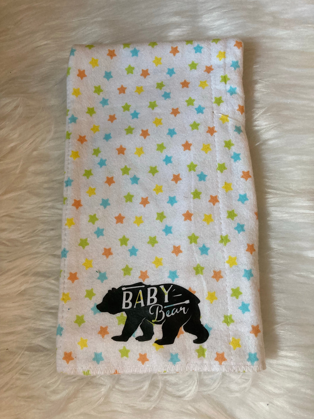 Baby Bear Burp Cloth Rag