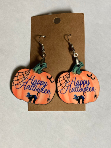 Happy Halloween (PU02) - Pumpkin Earrings 1.5