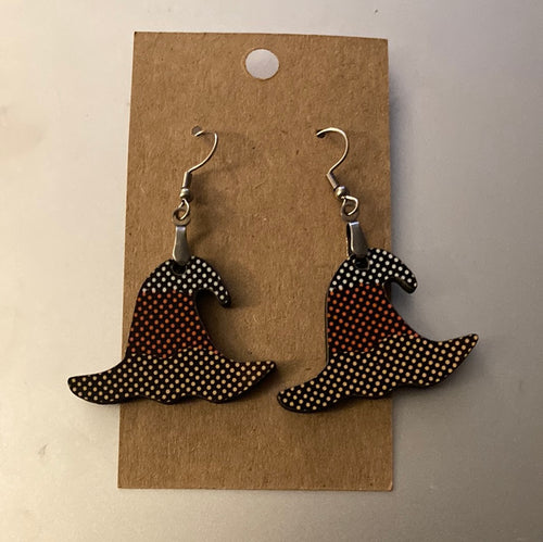 Dots (WH10) Witch Hat Earrings