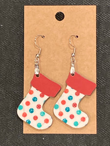 Polka Dot (ST05) - Stocking Earrings