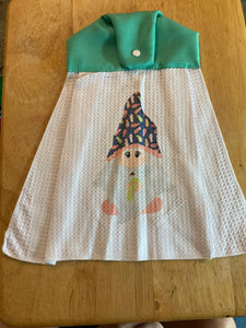 Flip Flop Gnome - Over the Handle Waffle Towel