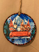 Load image into Gallery viewer, Merry Christmas Gnomies (R101) Round Ornament