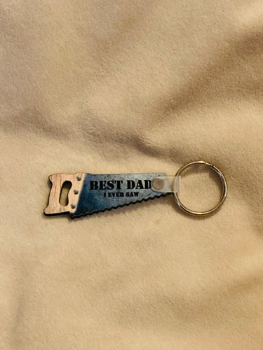 Best Dad I Ever Saw (HS01) - Saw Keychain