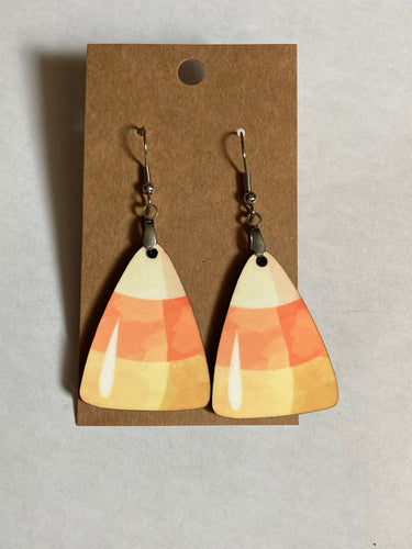 Candy Corn  (C04) - Candy Corn Earrings 1.5