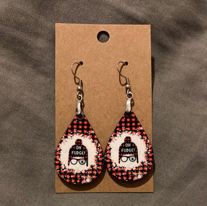 Oh Fudge-  Tear Drop Earrings