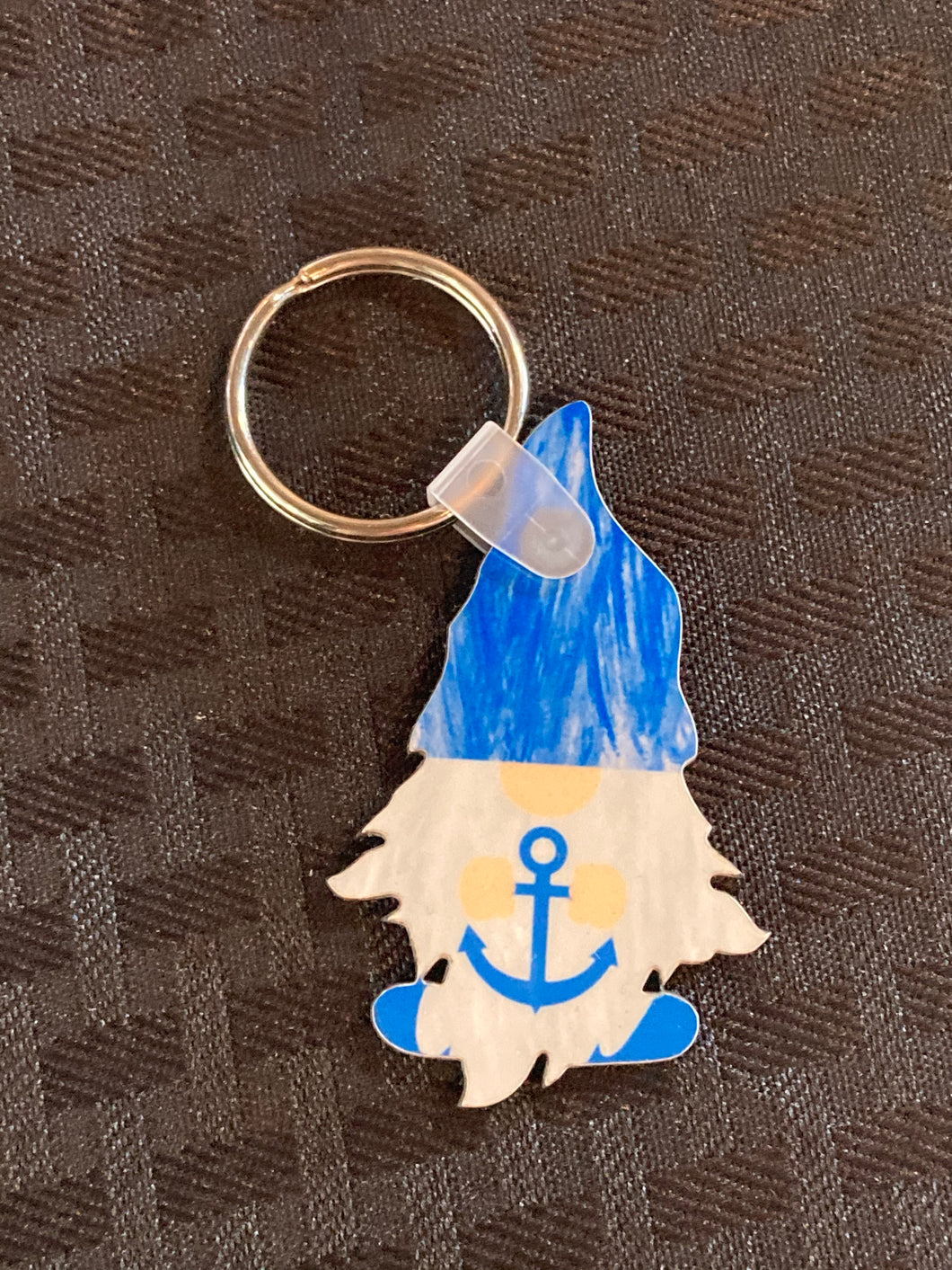 Blue Anchor (G06) -  Gnome Keychain