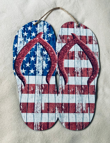 American Rustic (FF03) Flip Flop Sign - Medium