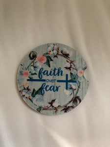 Car Coaster - Faith Over Fear - CC35