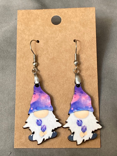 Purple Tulip (G29) - Gnome Earrings