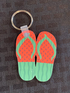 Watermelon (FF22) - Double Flip Flop Keychain