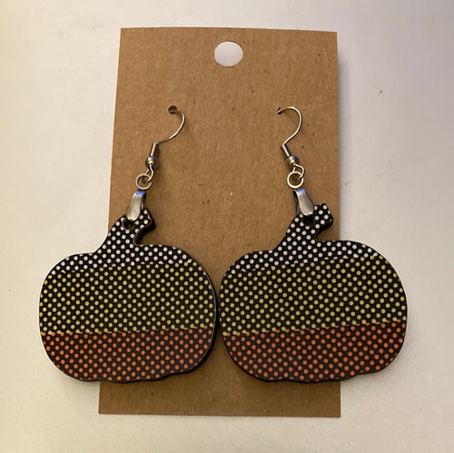 Dot Pumpkin 2(PU12) - Pumpkin Earrings 1.5