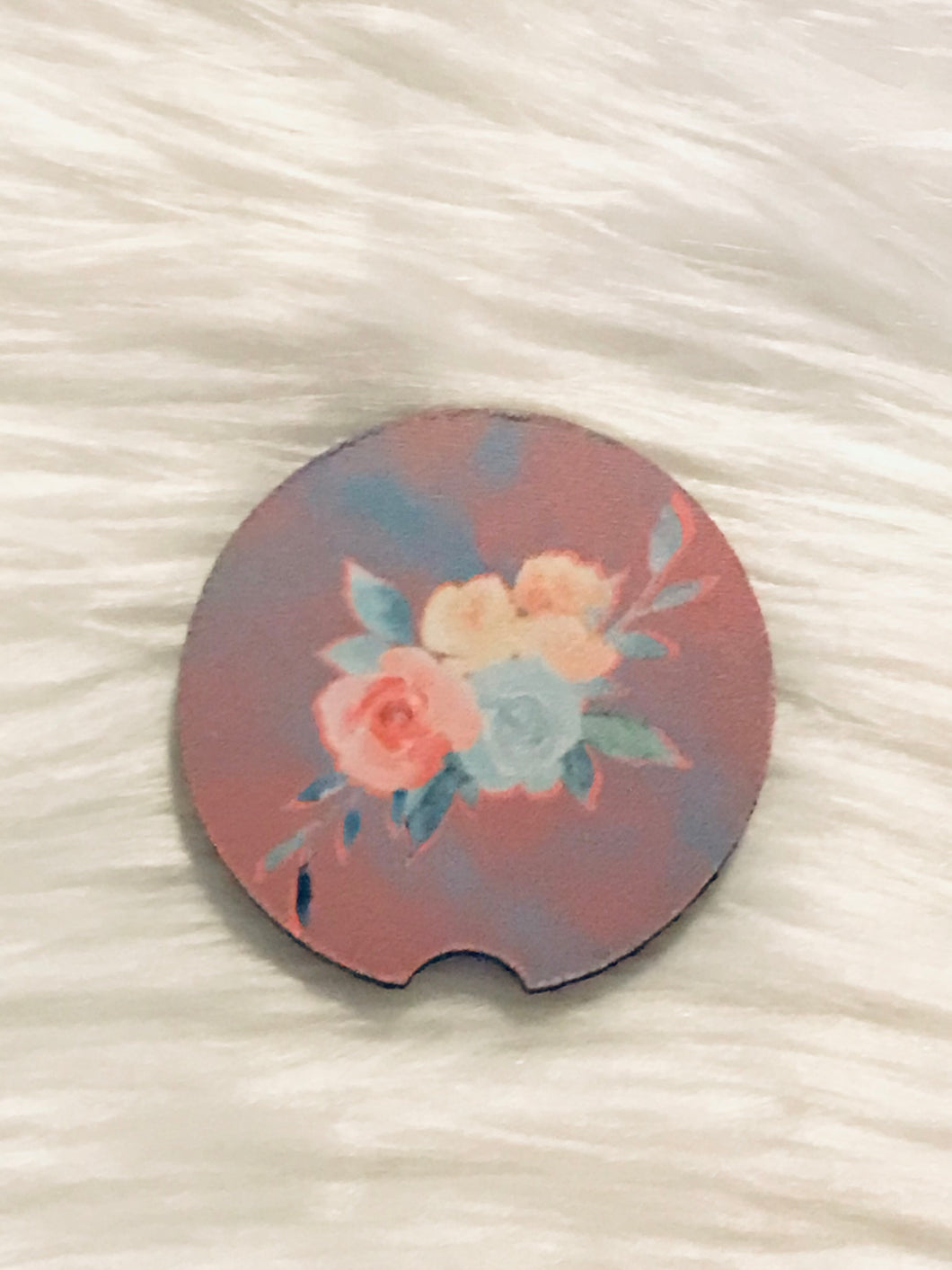 Car Coaster - Multicolor Floral - CC17