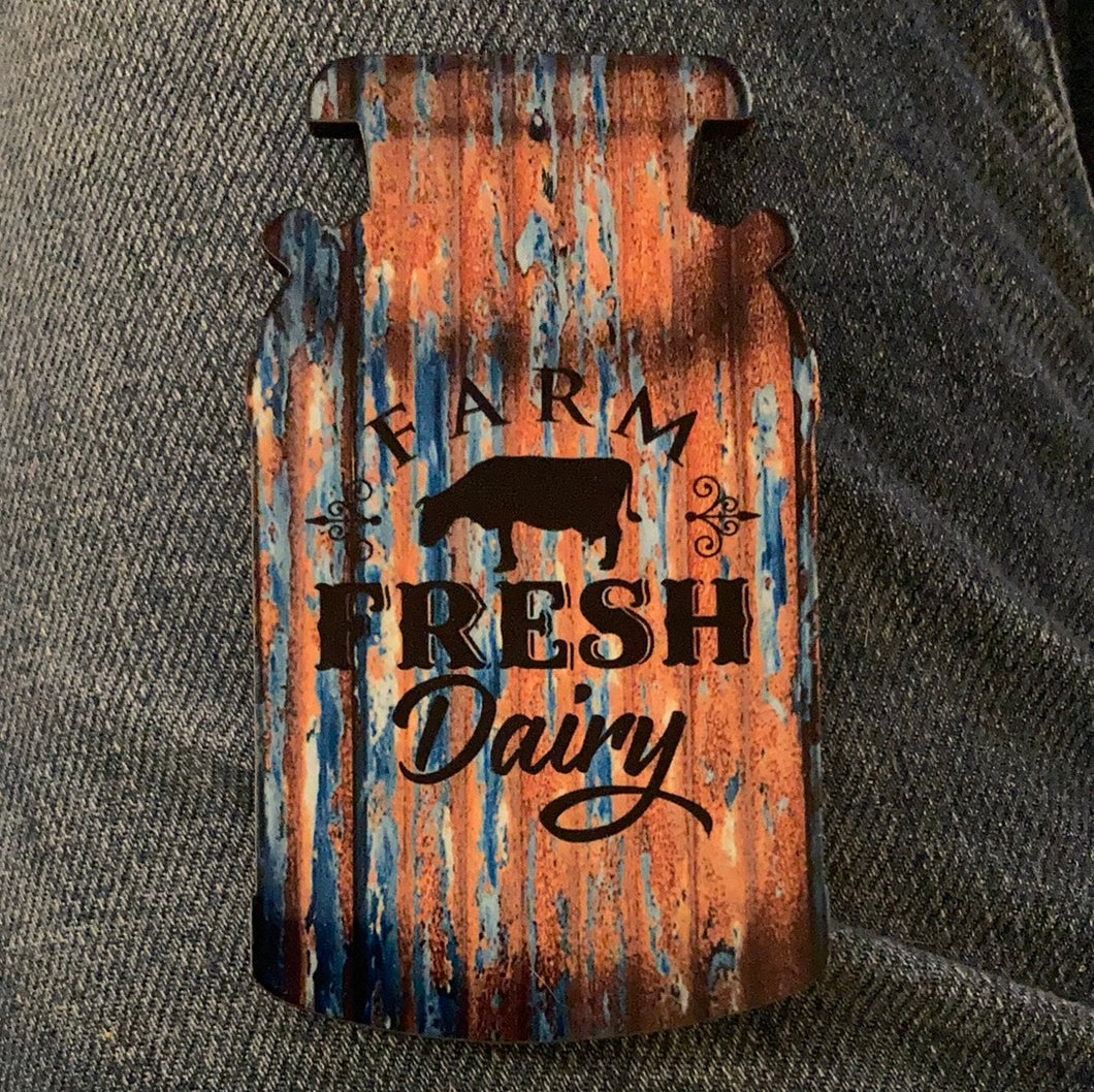 Farm Fresh Dairy (MC01) - Milk Can Magnet